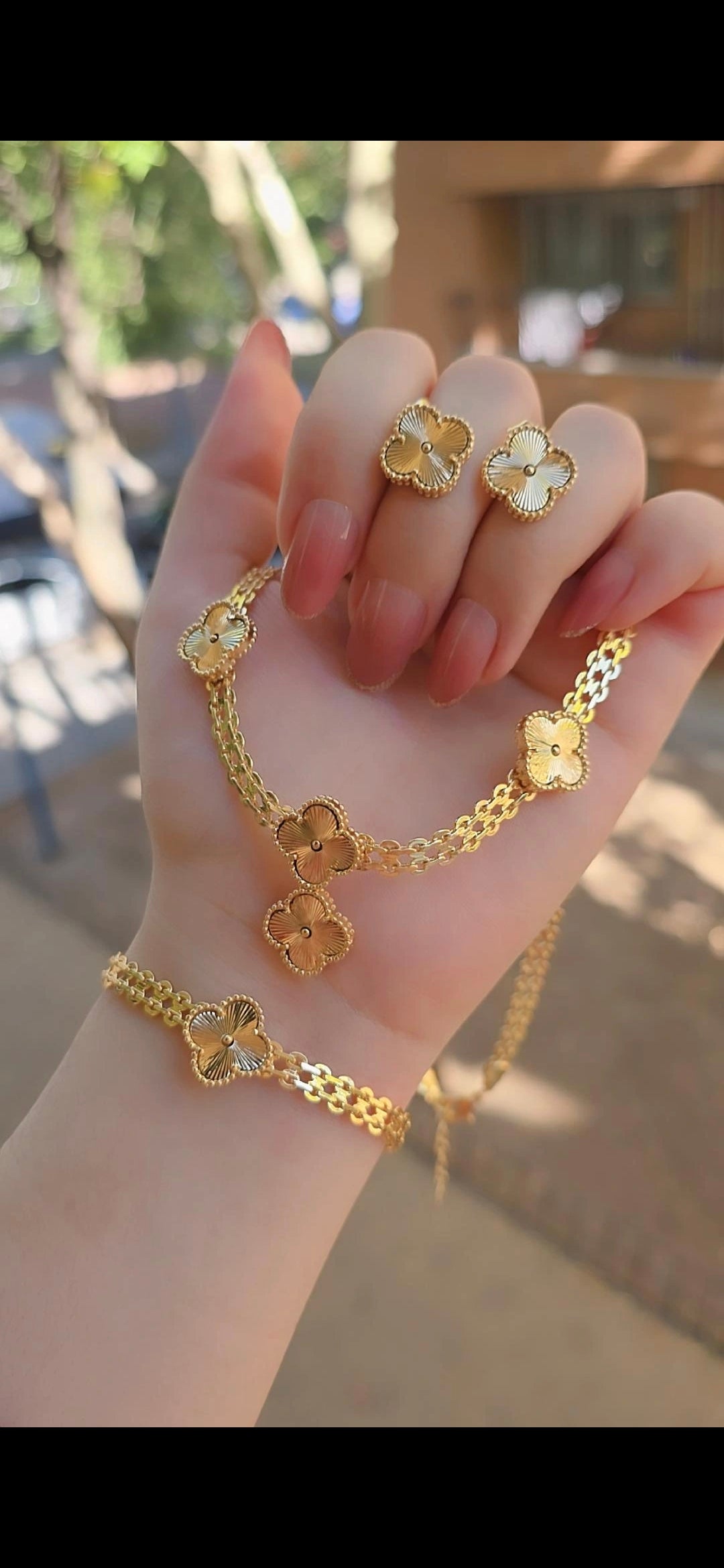 Conjunto oro laminado 14k