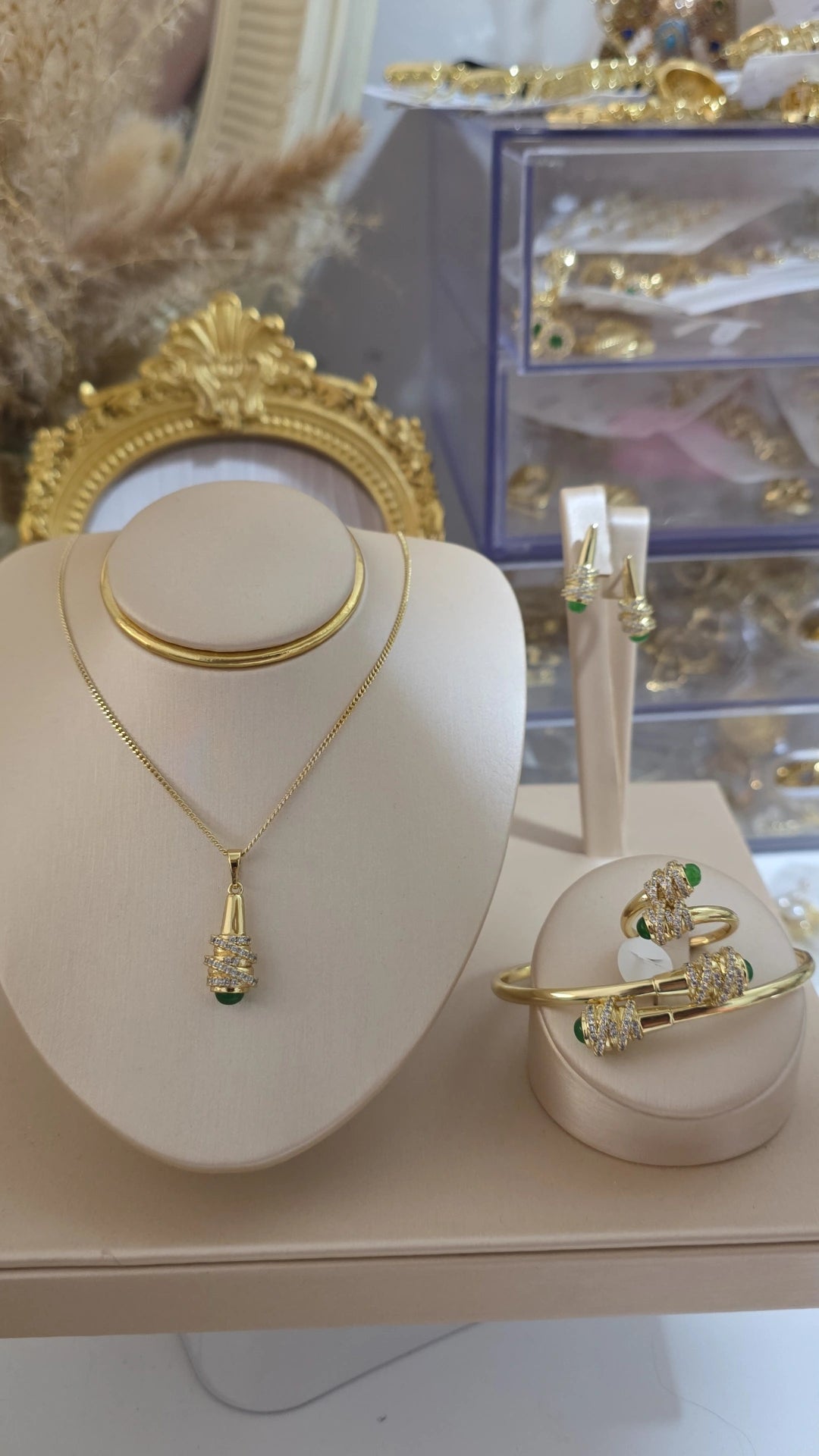 Conjunto oro laminado 14k