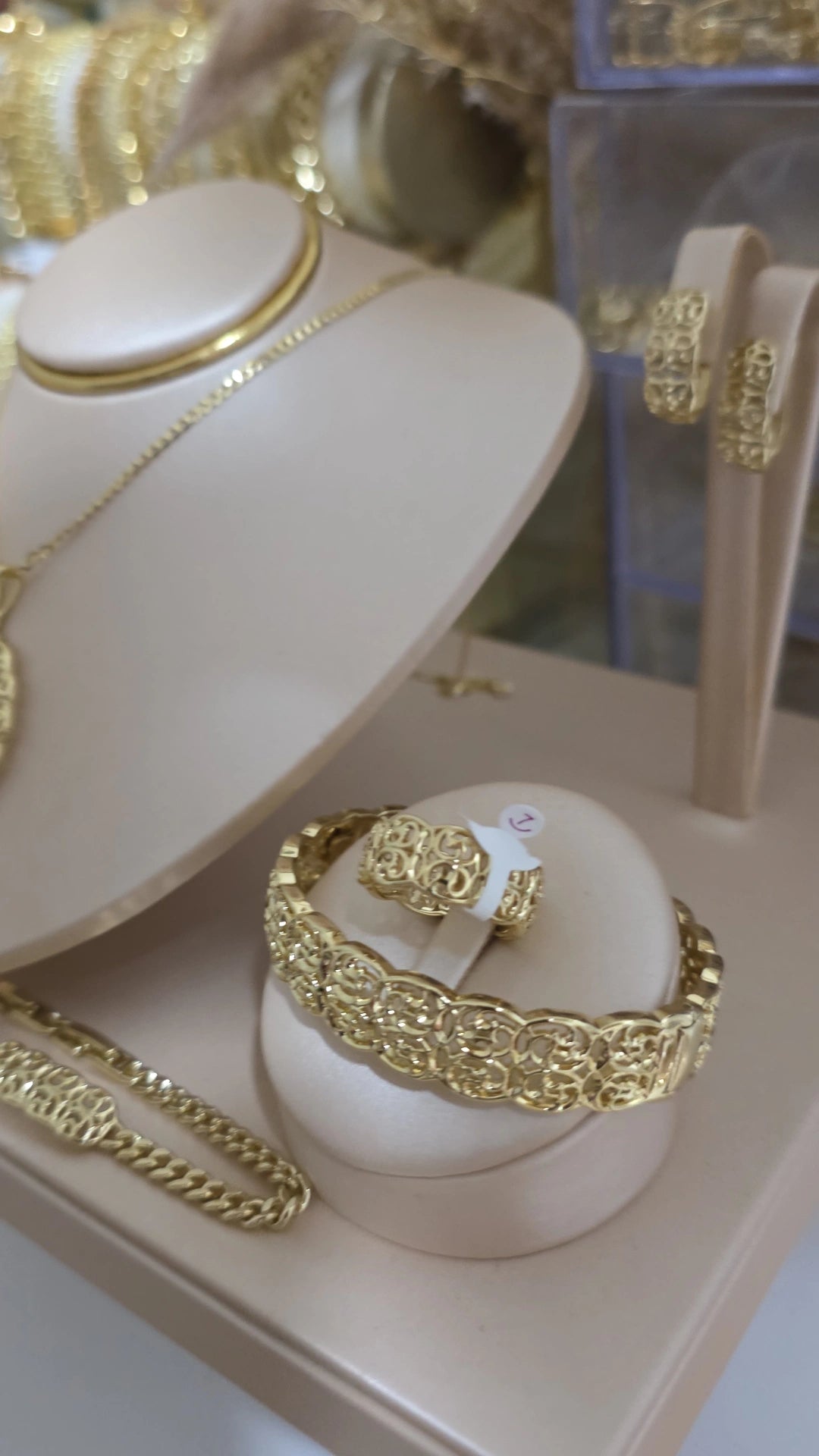 Conjunto oro laminado 14k