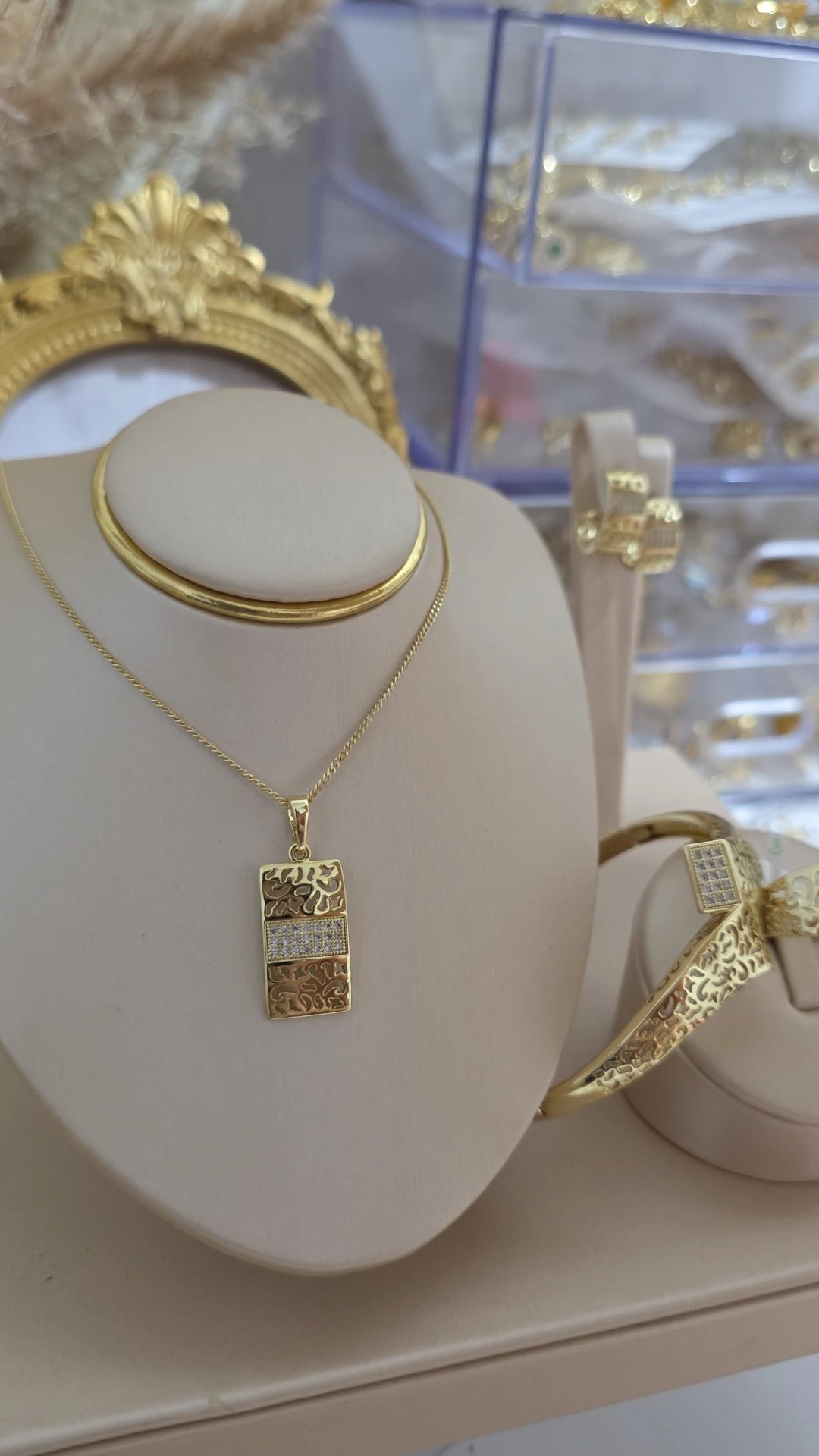 Conjunto oro laminado 14k