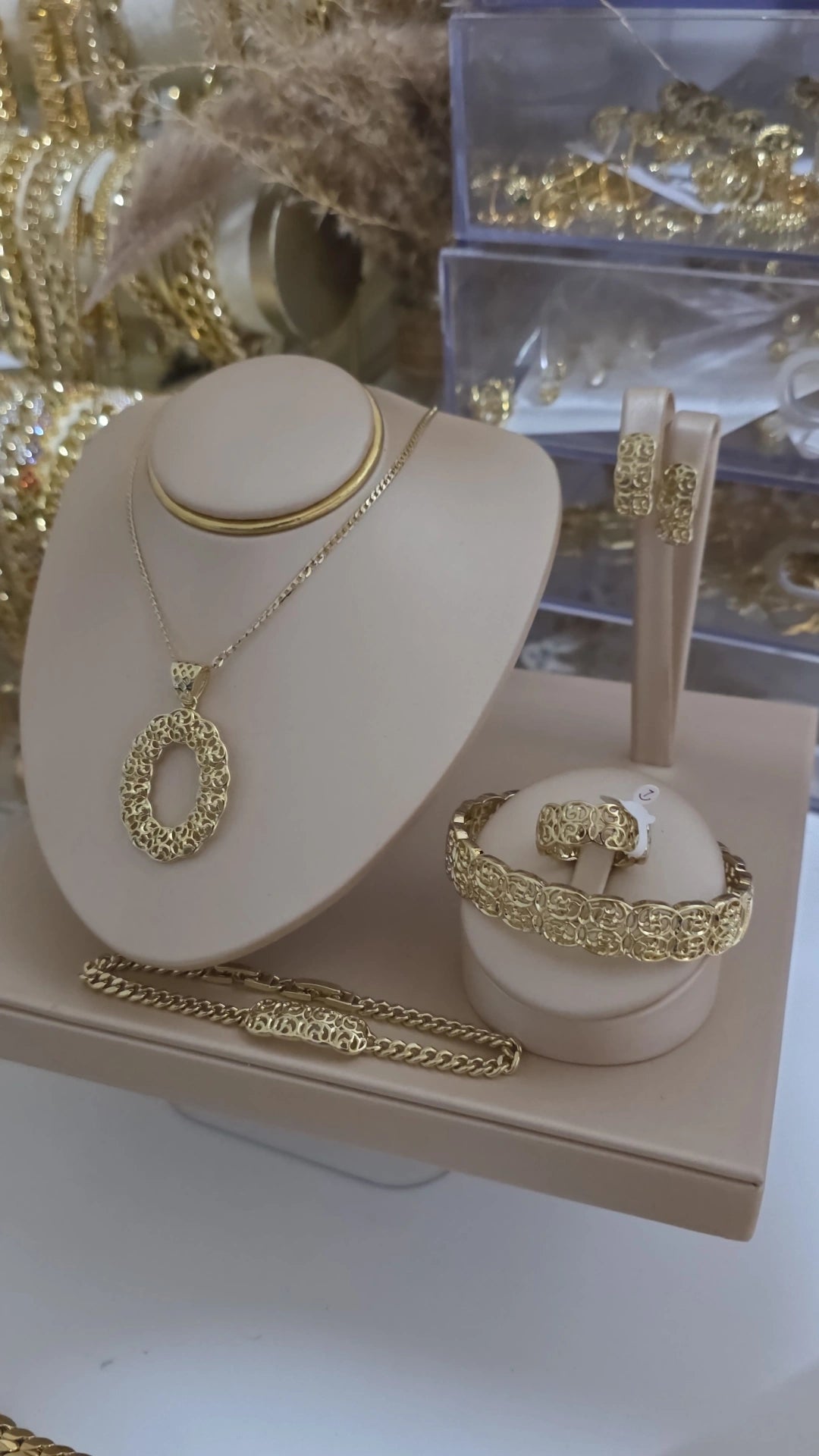 Conjunto oro laminado 14k