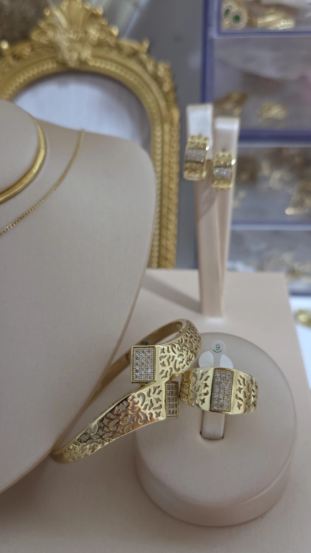 Conjunto oro laminado 14k