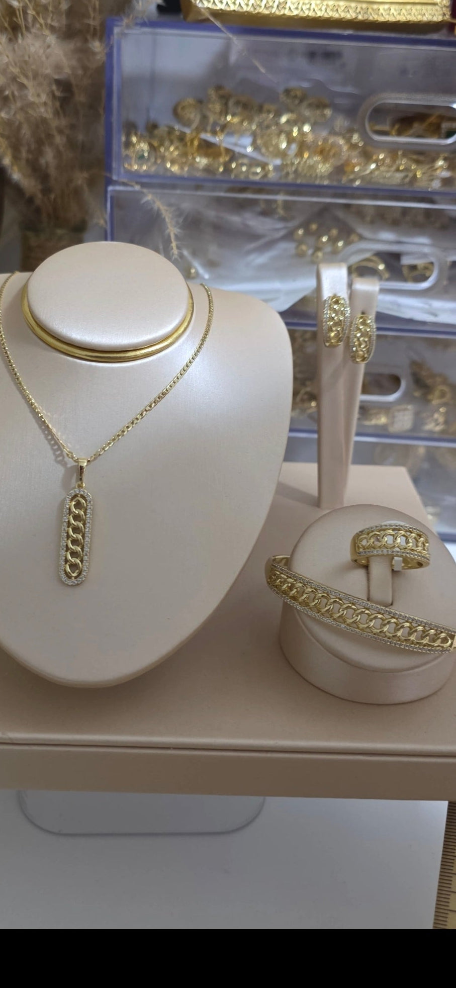 Conjunto oro laminado 14k