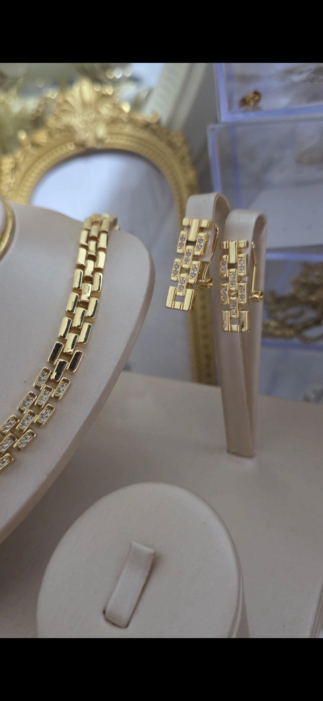 Conjunto Role bañado en oro