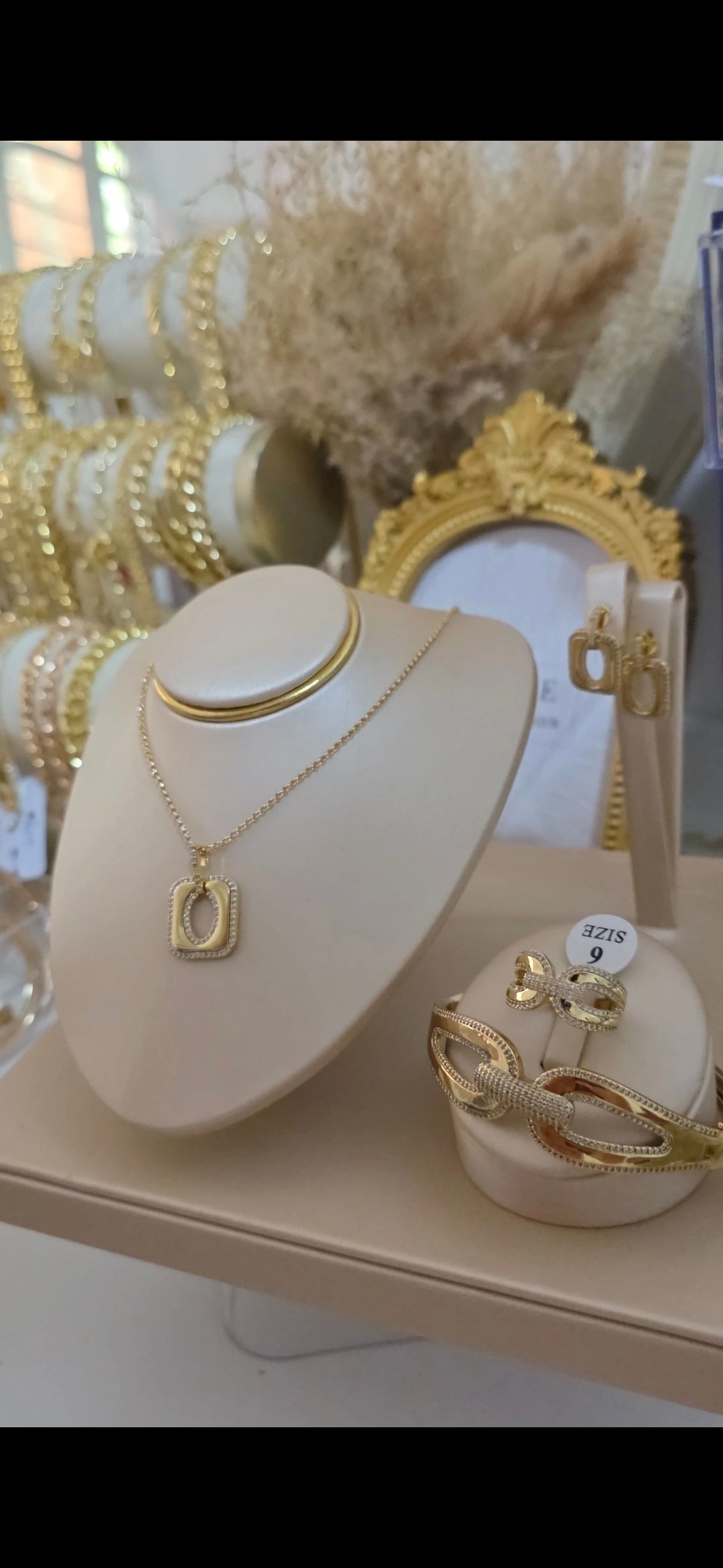 Conjunto bañado en 18k