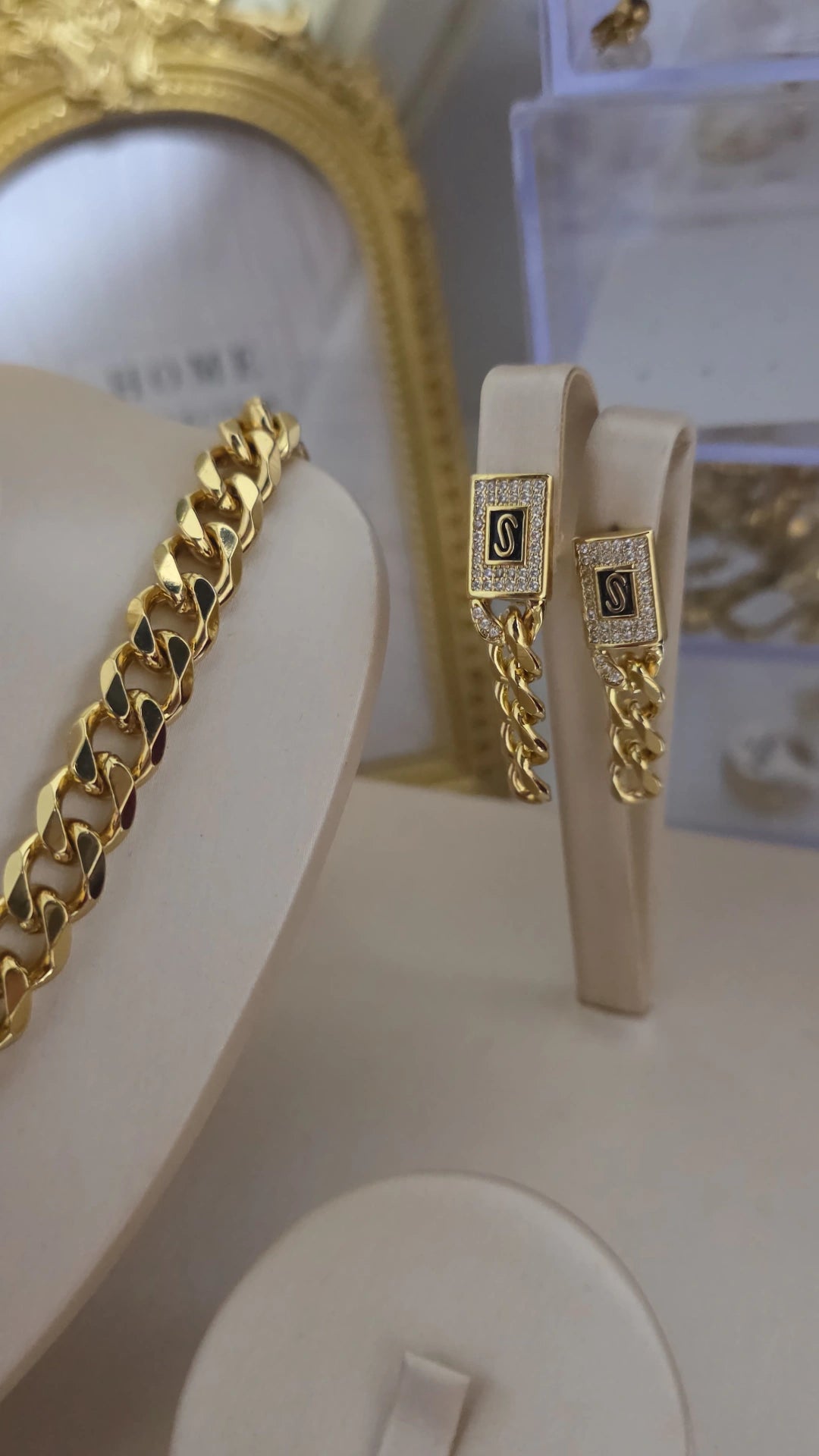 Conjunto bañado oro 18K