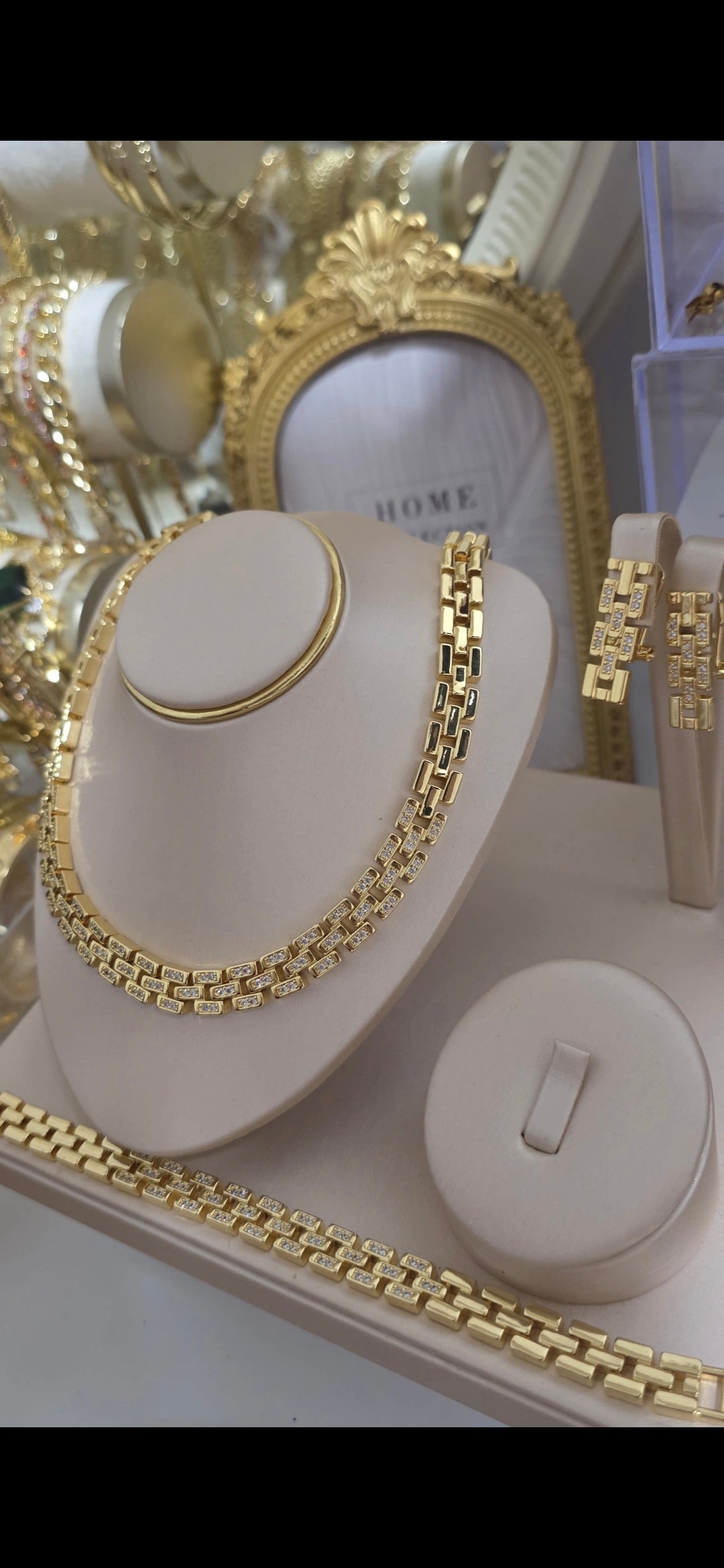 Conjunto Role bañado en oro