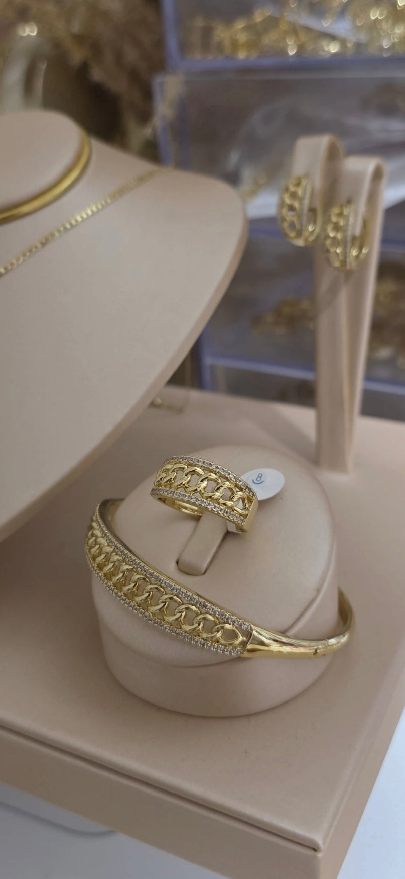 Conjunto oro laminado 14k