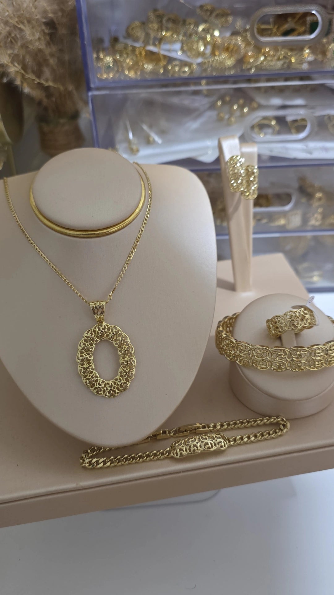 Conjunto oro laminado 14k