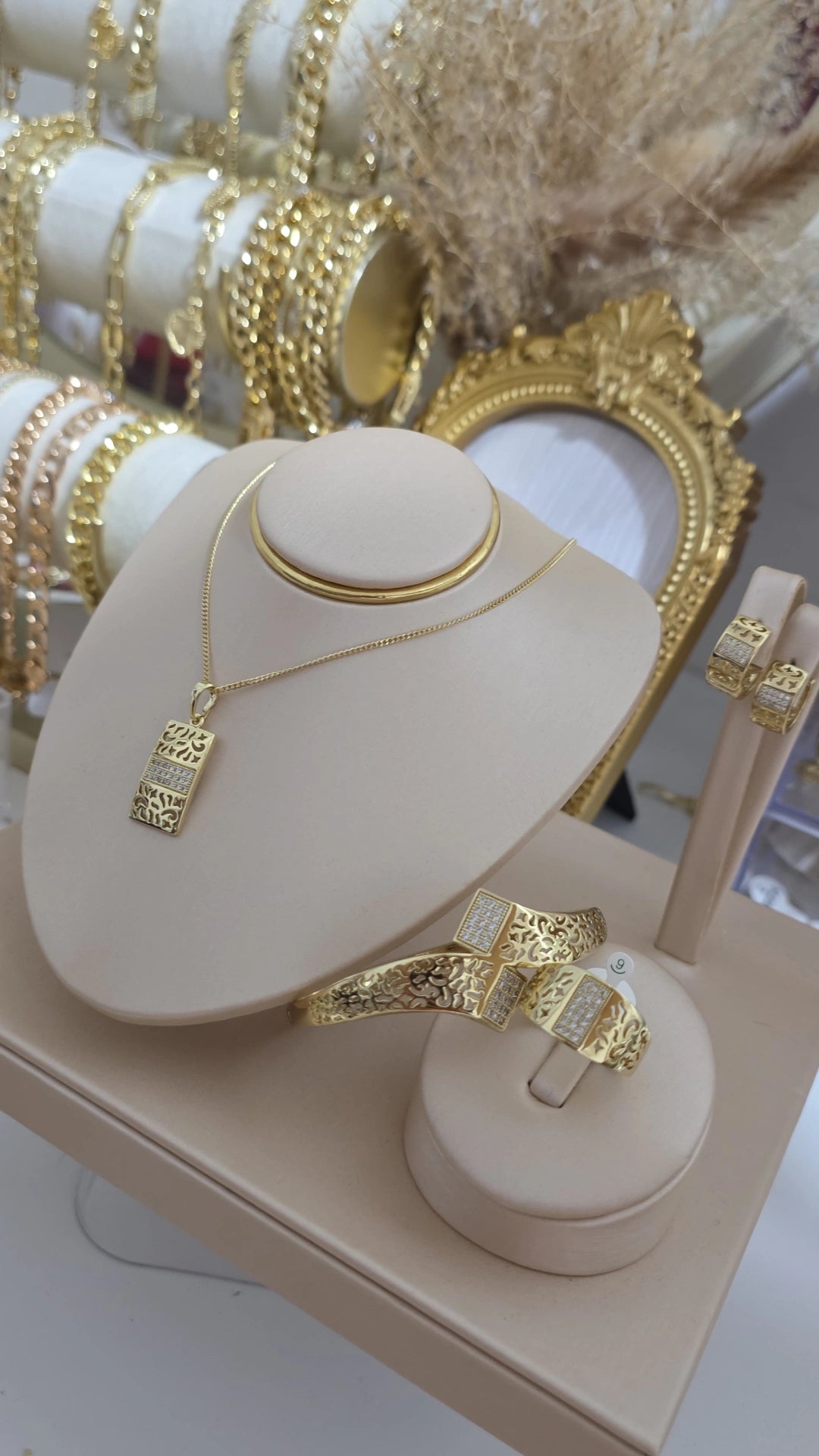 Conjunto oro laminado 14k