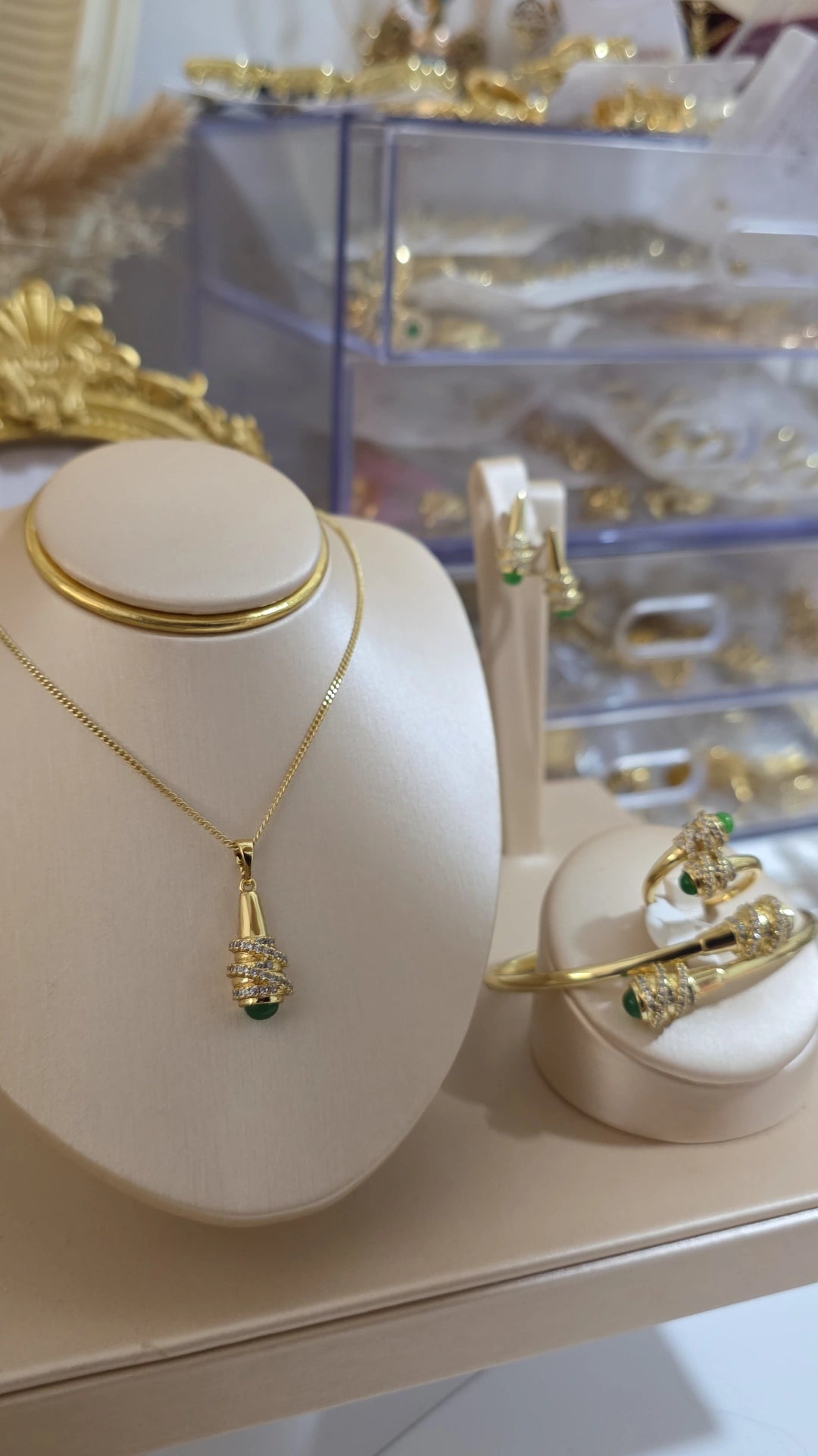 Conjunto oro laminado 14k