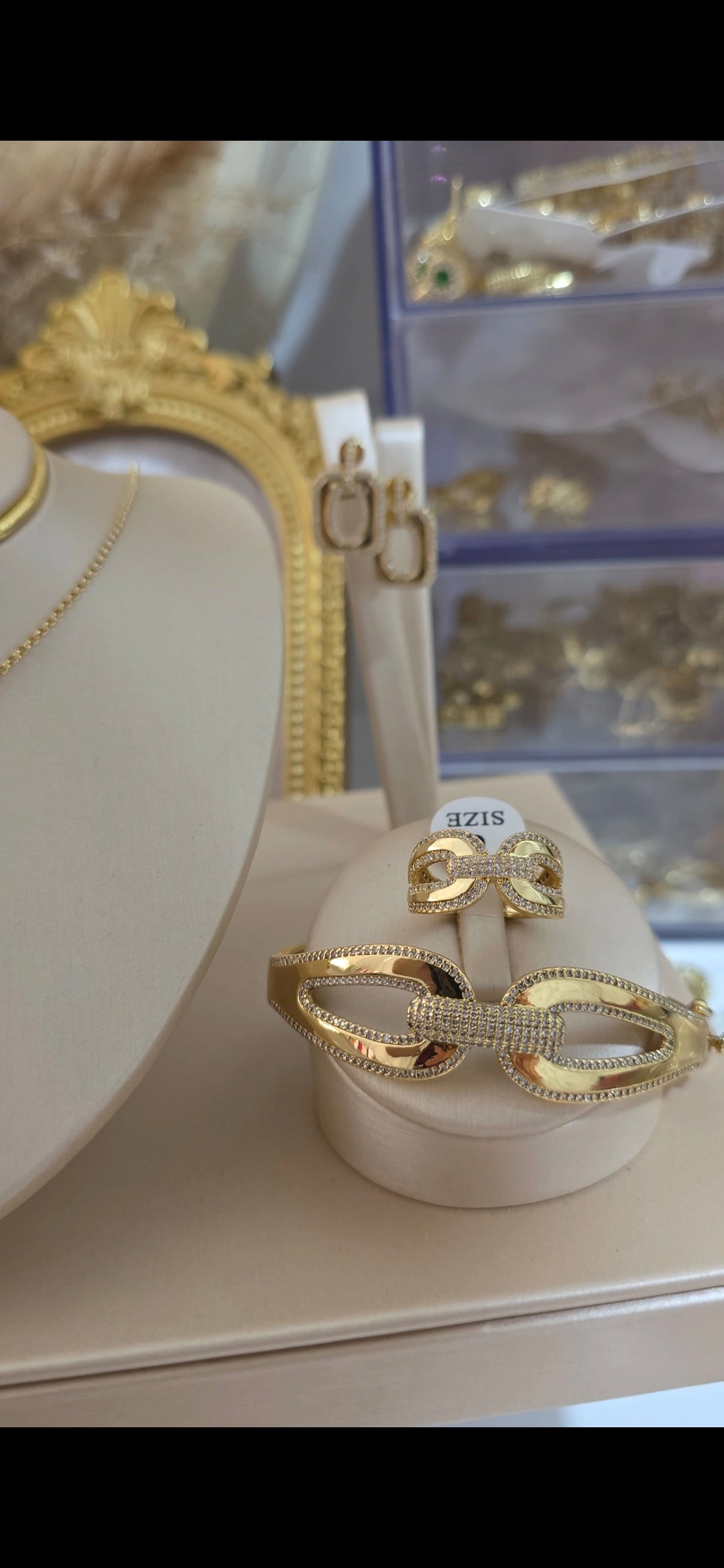 Conjunto bañado en 18k