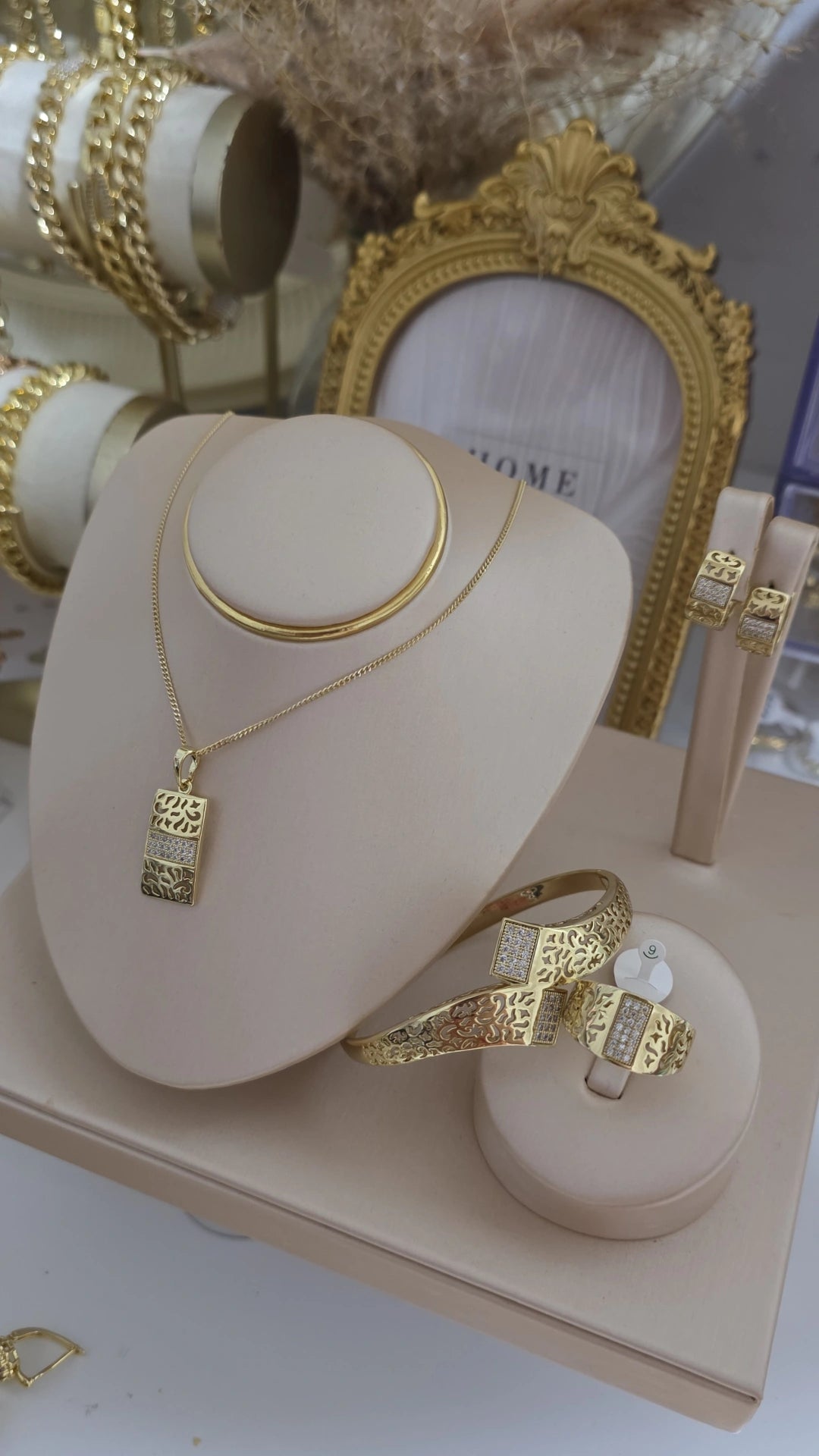 Conjunto oro laminado 14k