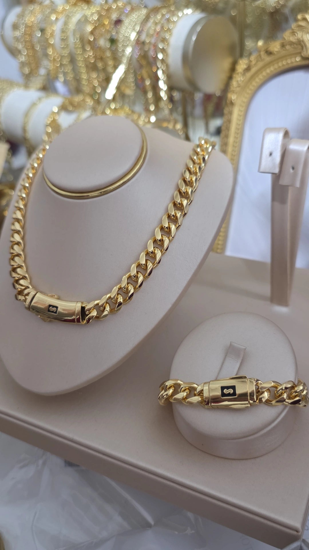 Conjunto oro laminado 18k