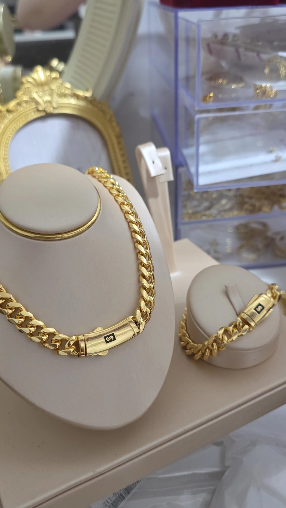 Conjunto oro laminado 18k