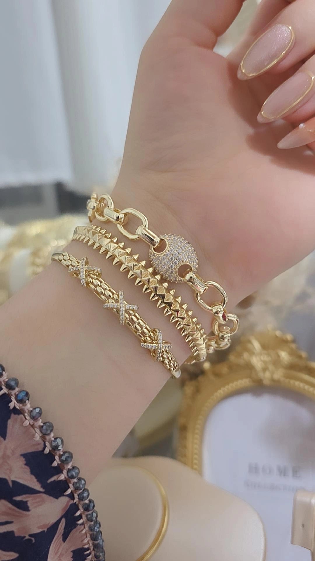 Set oro laminado 14k