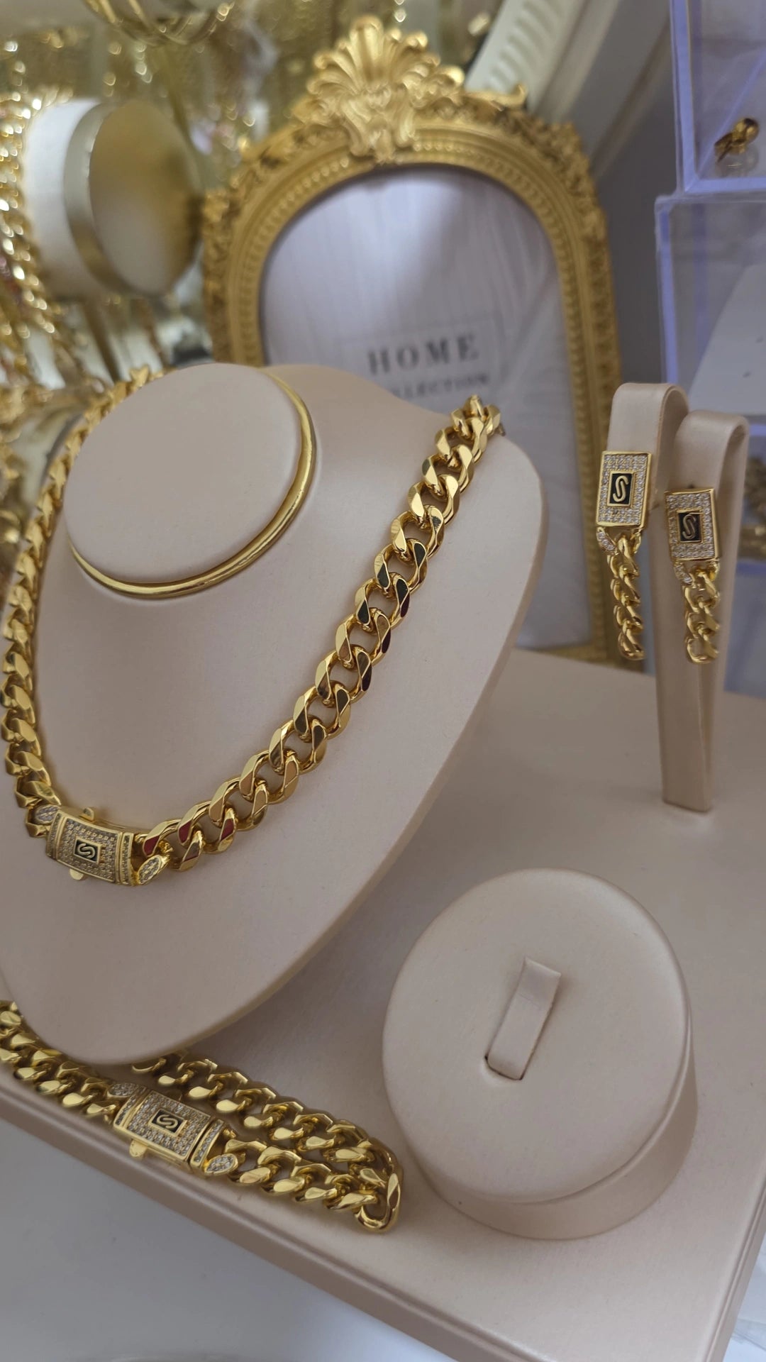 Conjunto bañado oro 18K